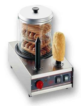Machine à hot dog avec 2 plots chauffés - CB - Dimensions compactes 247x370x400 mm_0