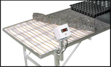 Nappe chauffante avec surface en aluminium - Dimensions 1m x 1m - Puissance 300W - Étanche IP67_0