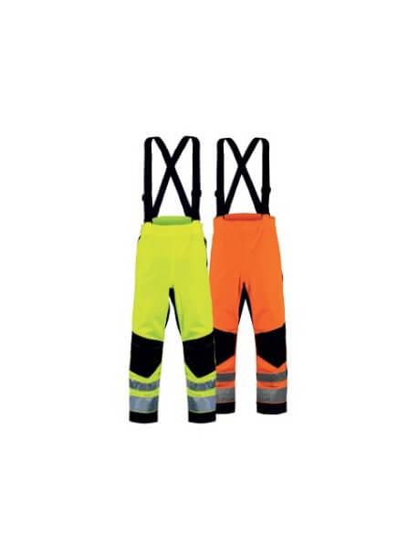Pantalon de pluie haute visibilité Népal - PAN0013 - avec renforts genoux et bandes rétroréfléchissantes_0
