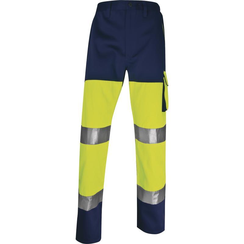 Pantalon de travail haute visibilité Panostyle - polyester/coton - Classe 2 - bandes rétro-réfléchissantes - PHPA2_0