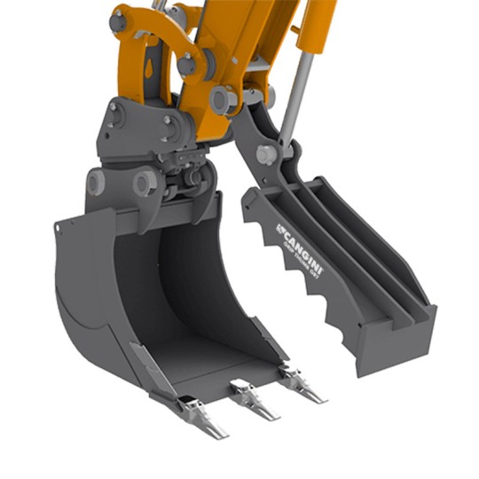 Pouce de manutention hydraulique CANGINI Série GRT - 6 modèles pour pelles et mini-pelles de 1.8 à 18 tonnes_0