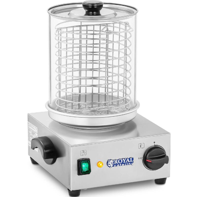 Royal Catering Hot dog maker 800 W - up to 40 hot dogs - argenté multi-matériau 4250928695086_0