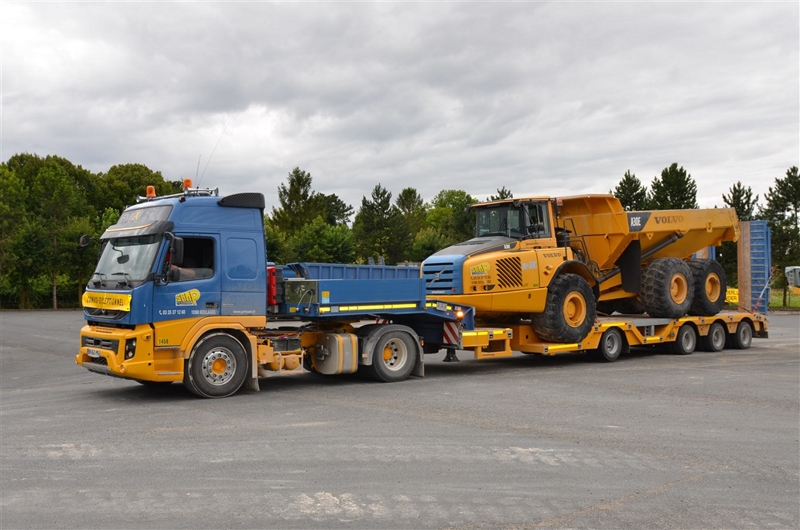 Semi-remorques porte-engins MultiMax - EuroMax - 2 à 10 essieux, extensibles, charge utile jusqu'à 32 tonnes_0