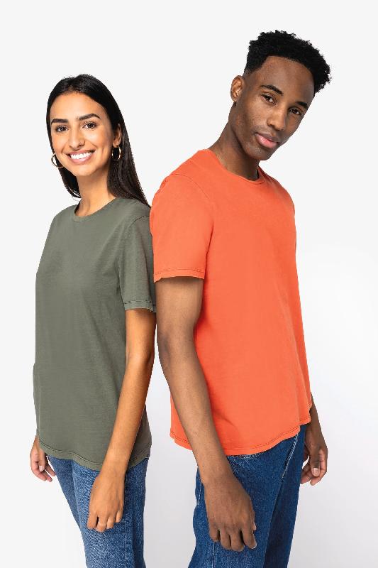 T-shirt écoresponsable délavé unisexe - 100% coton biologique - Réf: NS315_0