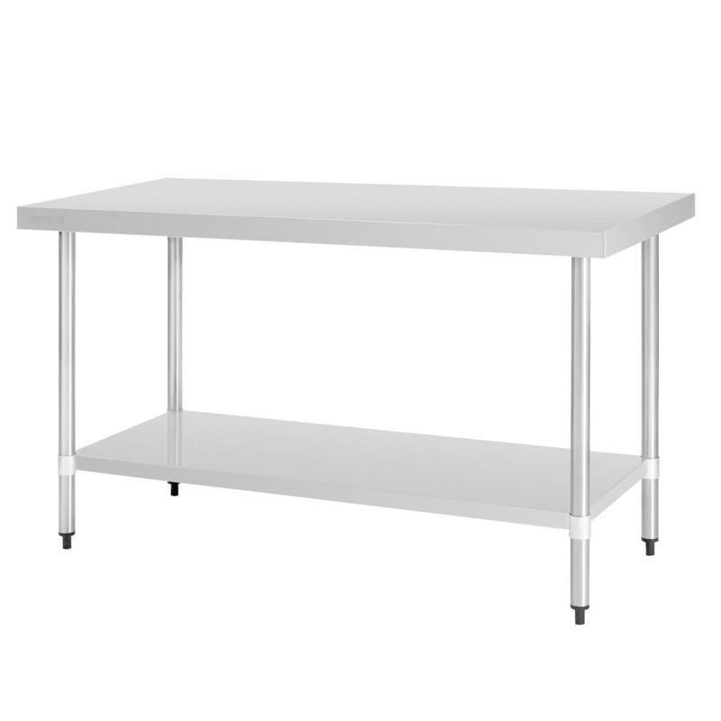 Table en acier inoxydable sans rebord VOGUE 1500x700x900mm - GJ503_0