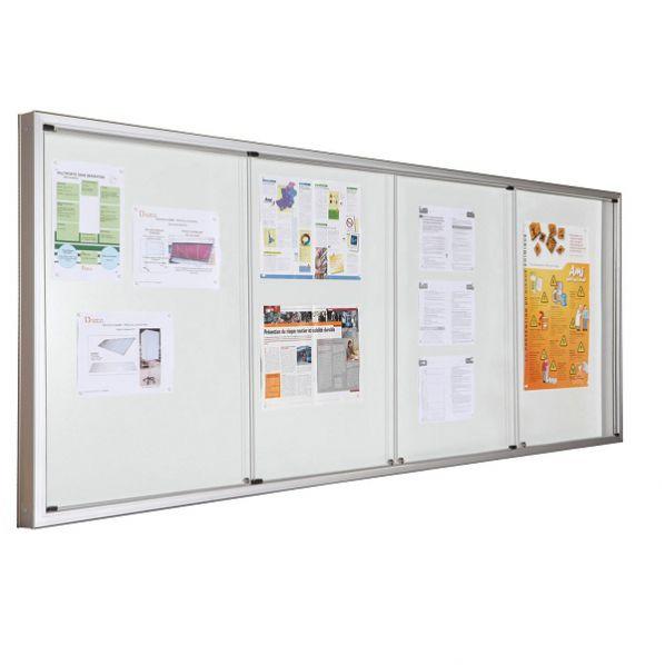 Vitrine multiportes sans séparation - 4x9 A4 - idéale pour couloirs - Marque Rolléco_0