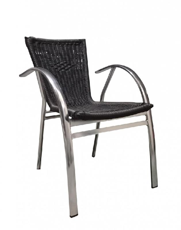 Lot de chaises empilables - Noires - ROMA_0