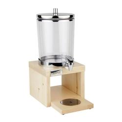 APS 10870  Distributeur à jus de fruit Bridge 4 L bois d'érable - transparent plastique 10870_0