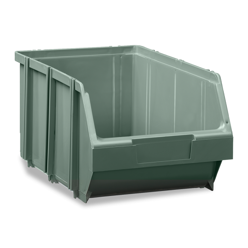 Bac à bec gerbable 8,3L - 346 x 212 x 165 mm - Résistant aux chocs et empilable - Coloris vert_0