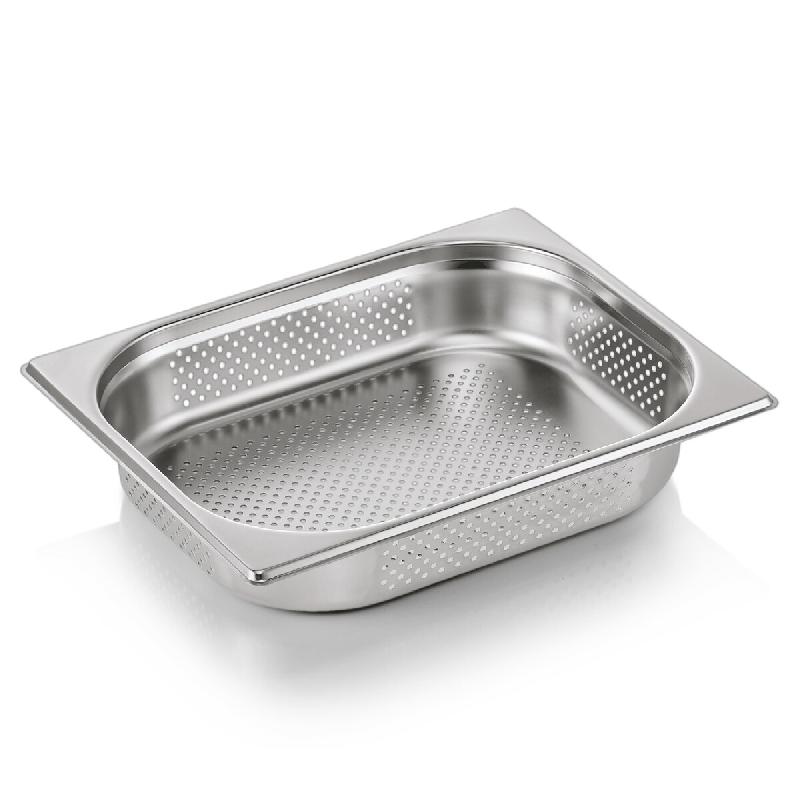 Bac inox perforé fond et côtés GN 1/2 H 65 mm 4 ltr GN ESSENTIALS lot de 6 - Was Germany - multi-matériau 4044925166003_0