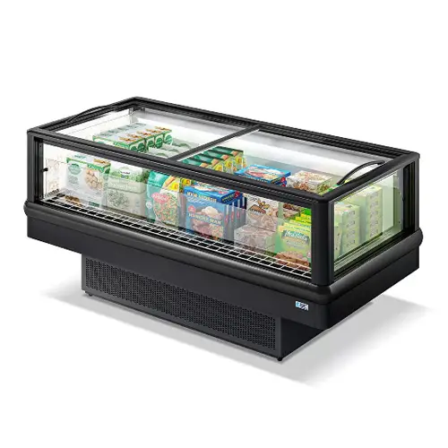 Bac libre-service bi-température à vue panoramique avec groupe intégré  pour commerces alimentaires - YUCCA_0