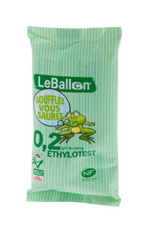 BAL02P - Éthylotest à usage unique - Marque NF X 20-702 : oct 2014 - Calibré à 0,2 promille - Conforme législation française et européenne_0