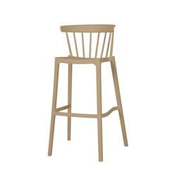 BEST Tabouret de bar - Polypropylène - Empilable - Sable - Lot de 4 - Windson - Veba - plastique 50909_0