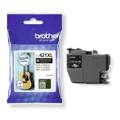 BROTHER CARTOUCHE LC421XL NOIRE POUR IMPRIMANTE JET D'ENCRE - CARTOUCHE AUTHENTIQUE