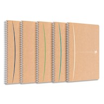 CAHIER CARTE RELIURE INTÉGRALE TOUAREG 21 X 29,7 CM 100 PAGES 90G RECYCLÉ Q5/5 - LOT DE 10