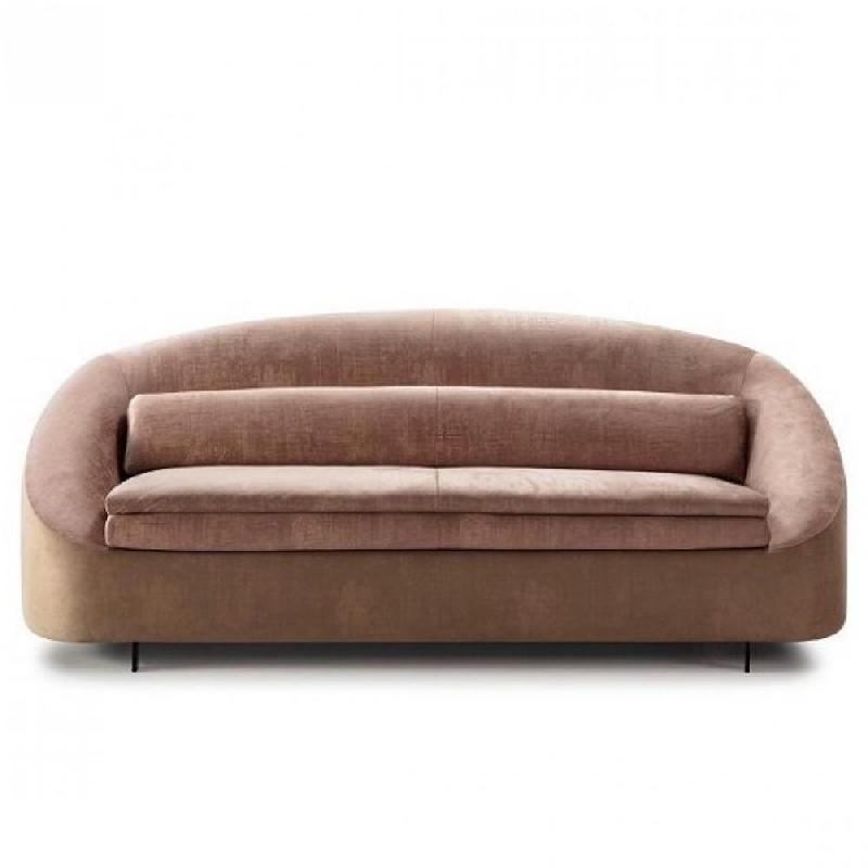 Canapé fixe 3 places Cachette - Tissu personnalisable - Design contemporain et confort_0