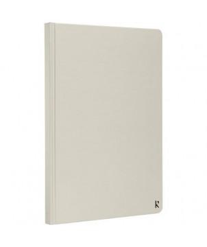 CARNET À COUVERTURE RIGIDE K'ARST A5-LIGNÉ BEIGE - CARNETS PUBLICITAIRES PERSONNALISÉS