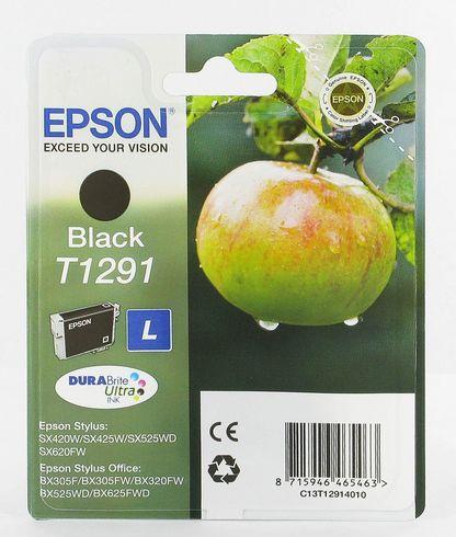 CARTOUCHE EPSON T1291 NOIRE POUR IMPRIMANTE JET D'ENCRE - CARTOUCHE AUTHENTIQUE