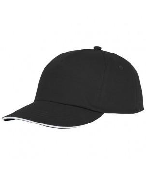 CASQUETTE SANDWICH 5 PANNEAUX STYX NOIR - CASQUETTES ET BONNETS PUBLICITAIRES