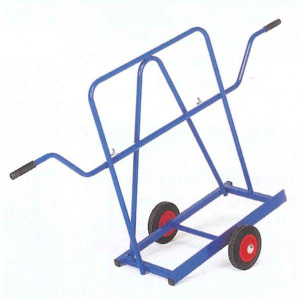 Chariot manuel porte-panneaux - roues pneumatiques - capacité jusqu'à 400 kg - Marque Rolléco_0