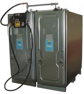 Cuve gasoil 3000 litres - 2 x 1500 litres en batterie - Pompe 230V - Réf : 308293_0