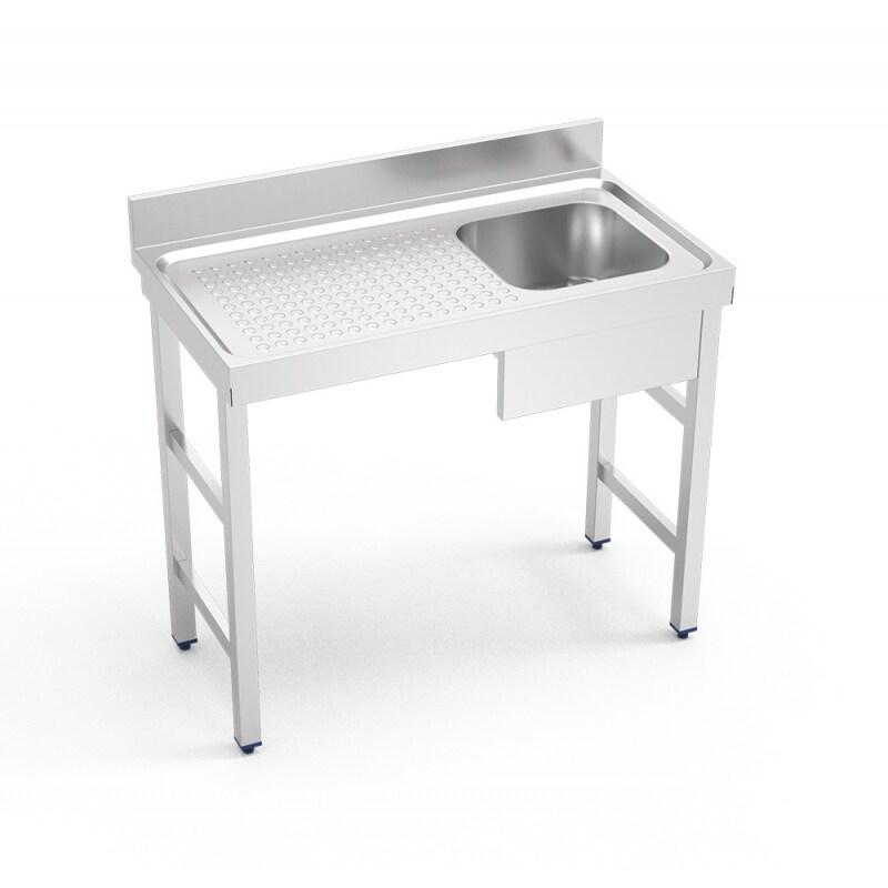 FRICOSMOS COMERCIAL ALFER - Évier avec support, cuve droite et égouttoir gauche. 140x70x85 cm - inox FRFRI001D-10_0