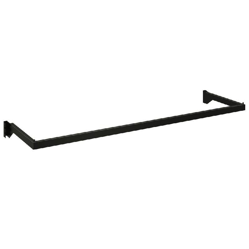Guidon penderie rectangulaire - section 30x15mm L120cm - noir_0