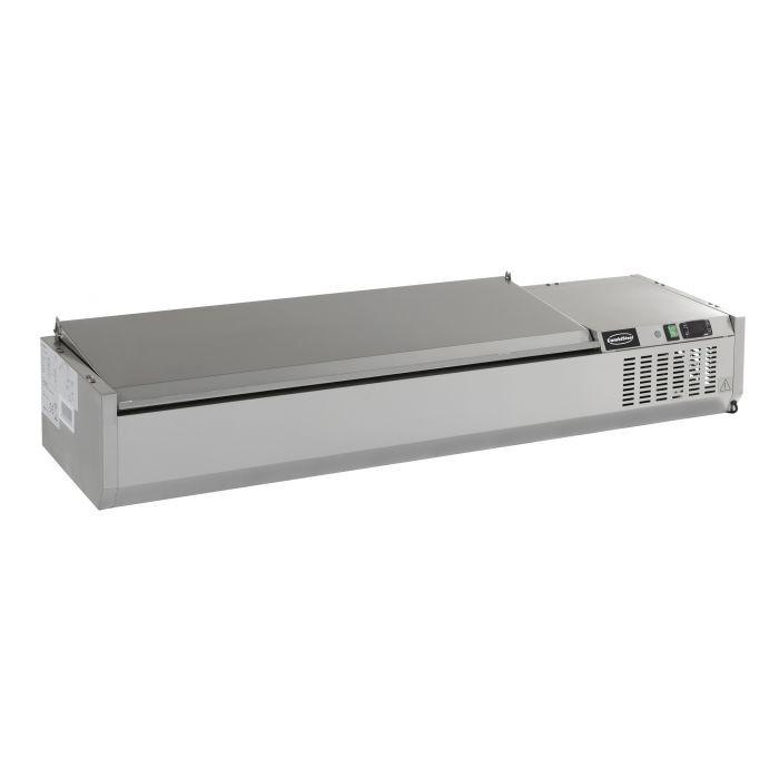 Kit réfrigéré 5xGN1/4 L1200mm couvercle en acier inox Combisteel_0