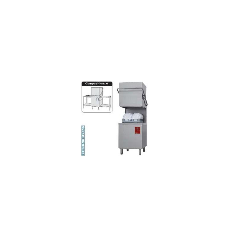 Table avec bac pour machines à capot panier 500 x 500 ou 600 x 500 - PAP712GVF