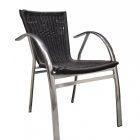 Lot de chaises empilables - Noires - ROMA_0