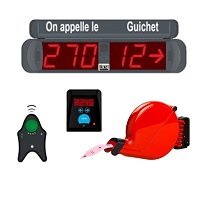 Pack gestion file d'attente 3 afficheurs + guichet - j6tdpackv2_0