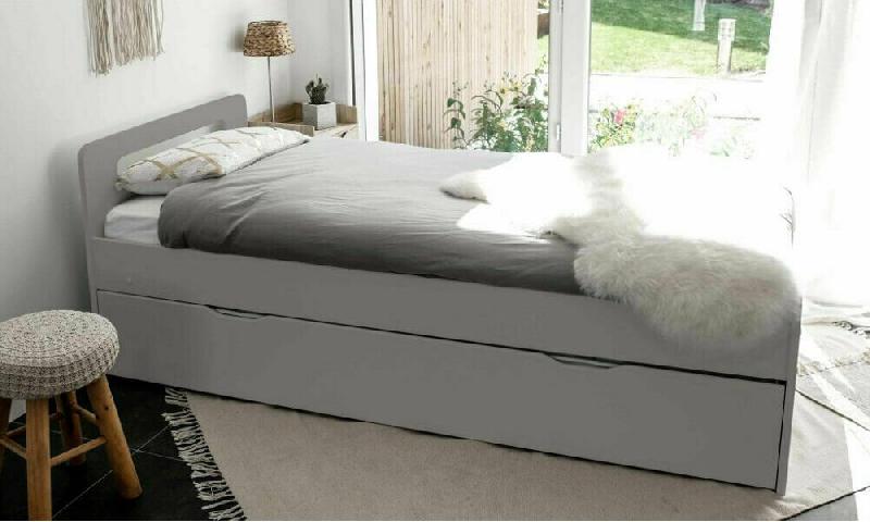 PACK LIT GIGOGNE LEMAND + 2 MATELAS  LIN 90X200 CM/OPT:MATELAS FEEVAH HR