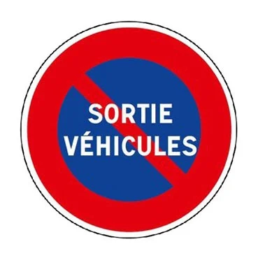 Panneau de Sortie de Véhicules_0