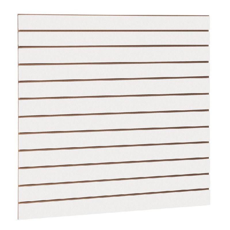 Panneau rainuré R10 L120xP120cm épaisseur 18mm - blanc mat_0