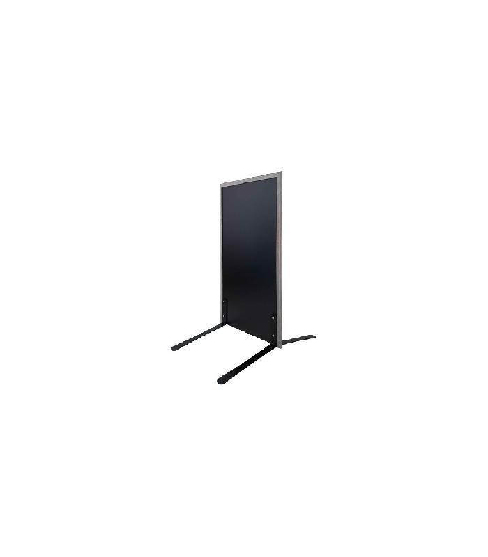 Panneau trottoir cadre bois sur piétement noir effet ressorts - 105 x 56 cm - Référence : PFN132GRCE_0
