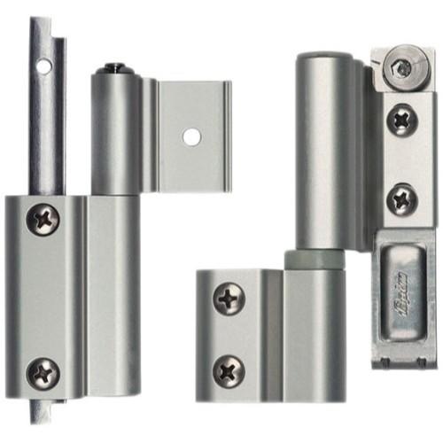 PAUMELLES RÉVERSIBLES - PAIRE - OSCILLO-BATTANT 110KG - GALICUBE - GRIS FAPIM