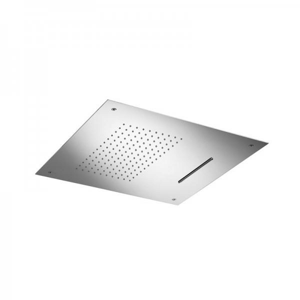 POMME DE DOUCHE PLAFOND ENCASTREE 50 CM CARREE PLUIE+CASCADE - CRISTINA ONDYNA PD38151