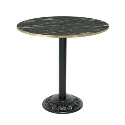 Restootab - Table style bistrot Ø70cm calypso chants laiton - gris TB-VRS-R70M-CALYP-LAI_0