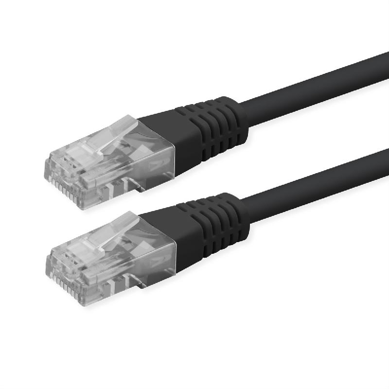 ROLINE Cordon Cat.6 (Classe E), UTP, PoE, noir, 3 m_0