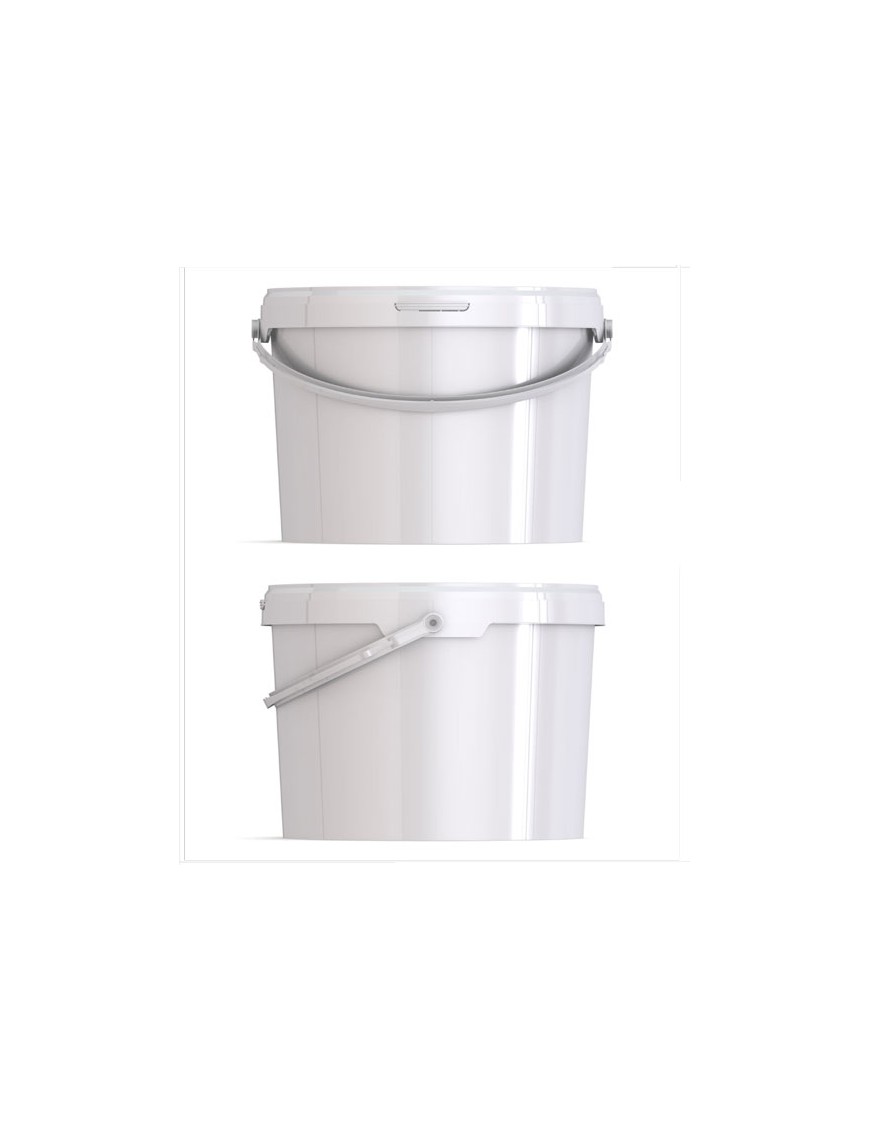 Seau plastique alimentaire 11,5 litres - avec couvercle et anse en polypropylène_0