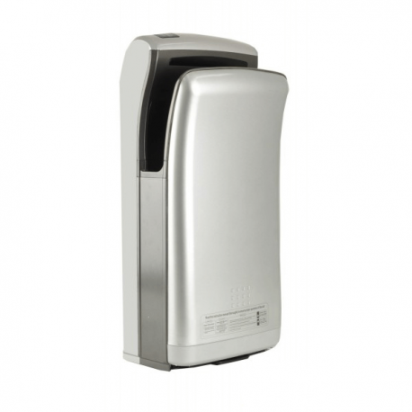 Sèche-mains vitech automatique à double jet d'air gris 1800w séchage rapide