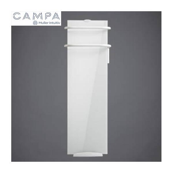 SÈCHE-SERVIETTES ÉLECTRIQUE SOUFFLANT LYS BLANC 1000W CAMPAVER-BAINS SELECT BRILLANT - CAMPA CVSC10BCCB