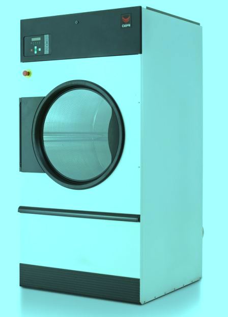 Sèche-linge industriel IPSO DR 120 - grande capacité 51,1 kg - chauffage électrique ou gaz - tambour inox_0
