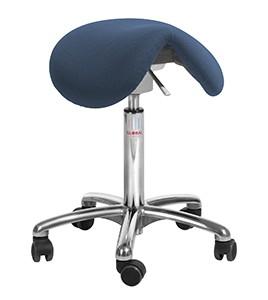 Tabouret de bureau professionnel – Dalton Flexmatic Tissu CURA bleu avec mécanisme ajustable_0