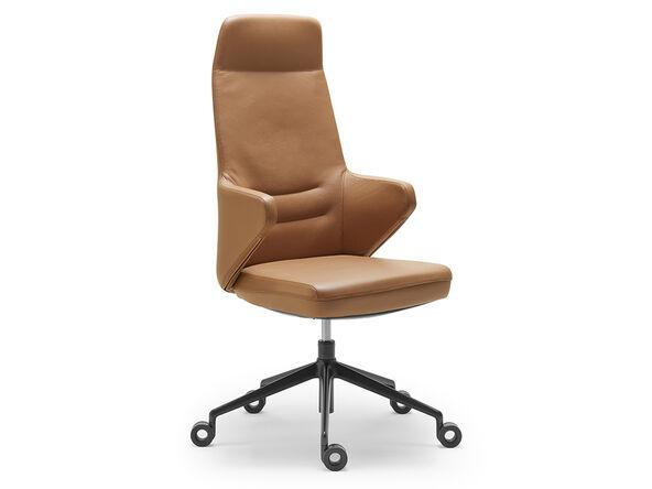 Fauteuil de direction en cuir - Synchrone Guia Executive Guialmi - 125 kg_0