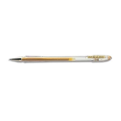 STYLO À ENCRE GEL G1 MÉTAL, OR - LOT DE 11