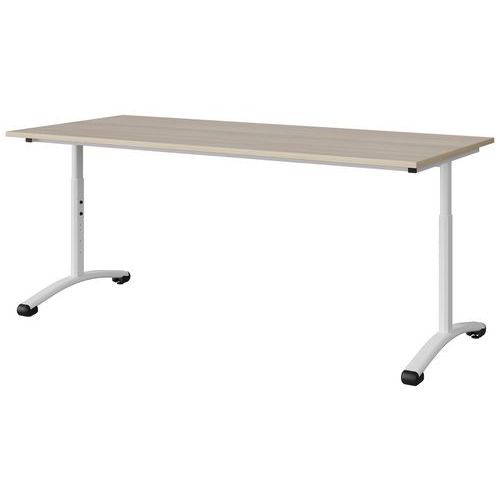 TABLE MALIBU 180X80 T3/T6 DL STR ABS ACACIA/BLC 9016 - MANUTAN EXPERT