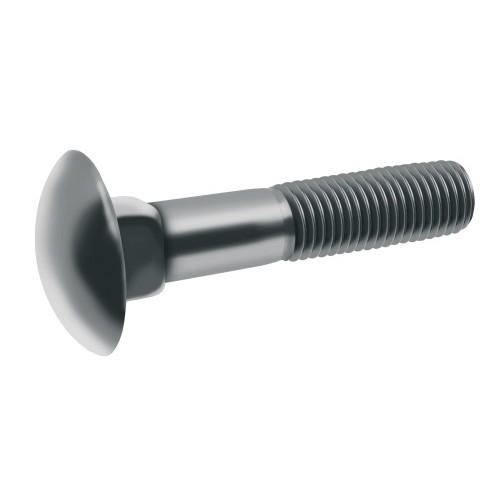VIS MÉTAUX TÊTE RONDE COLLET CARRÉ - INOX A2 - 8X60 - BOITE 100 ACTON