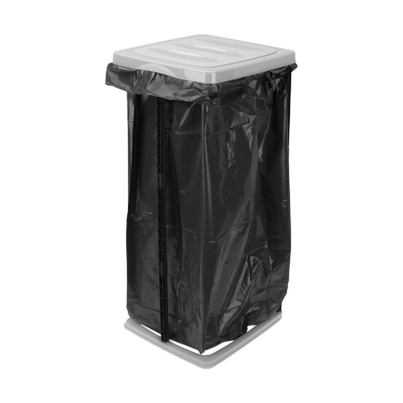 WellHome - Panier à Déchets avec couvercle pour 60L - blanc plastique polypropylène WH15658_0