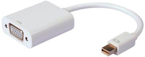 Techly IADAP MDP-VGAF2 - Câble Mini DisplayPort vers D-sub (DB-25) Blanc - Résolution 1920x1200 pixels - Plug and Play_0